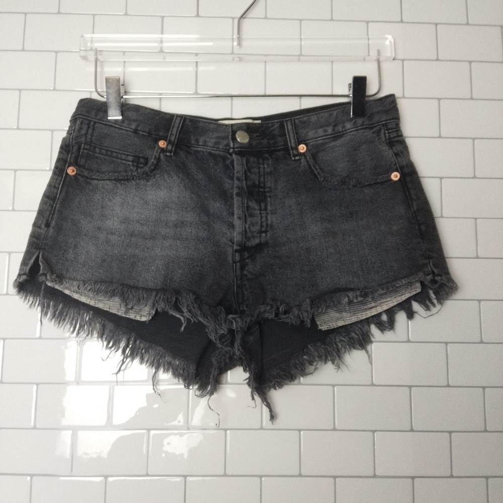 We the free anthropologie faded distressed shorts